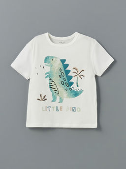 Dinozor Bask?l? Erkek Bebek Pijama ?st