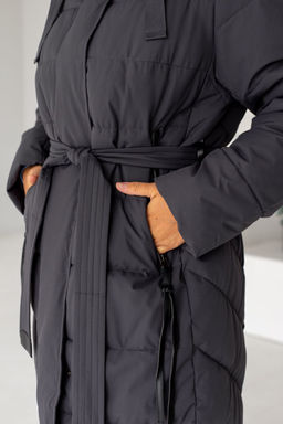 Полупальто J22D073CW темно-серый