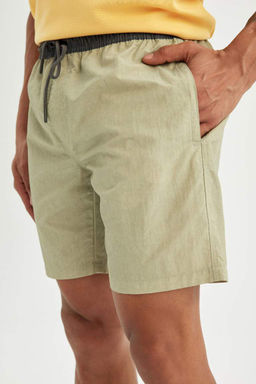 Короткие шорты для плавания стандартного кроя на сетчатой подкладке - Defacto фото 4