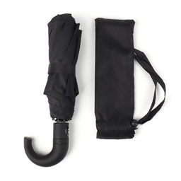 Зонт полуавтоматический Однотон, 3 сложения, 8 спиц, R = 48 см, цвет чёрный - Simaland фото 10