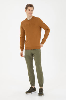 Erkek Jogger Fit Haki Kanvas Pantolon