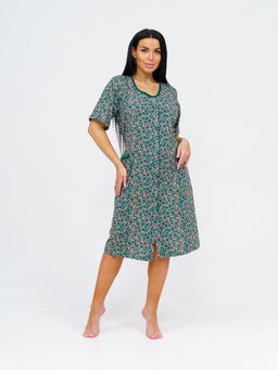 Халат женский, цвет зеленый