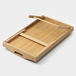 Поднос для завтрака с ножками Доляна «Забота», 50×30×25 см, бамбук