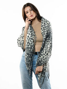 Яркий палантин с анималистичным принтом - Pretty mania фото 11