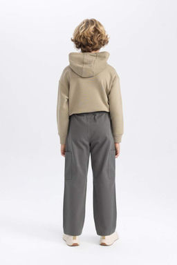 Габардиновые брюки стандартного кроя для мальчиков с широкими штанинами - Defacto фото 9