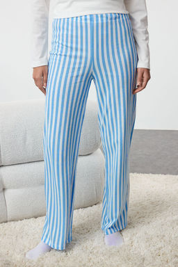 Kad?n Couple/Cift Ekru %100 Pamuklu Cizgili Ay?c?kl? Orme Pijama Tak?m? THMAW25PT00171 - Trendyolmilla фото 17