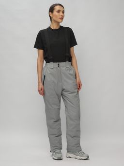 Горнолыжный костюм женский большого размера розового цвета 02272-1R