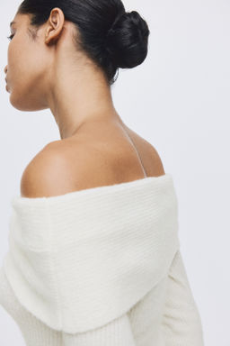 Jersey off-the-shoulder - H&m фото 6