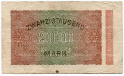 20000 марок 1923 года Германия