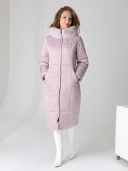 Не продается на маркетплейсах! 23402 Пальто серо-розовый