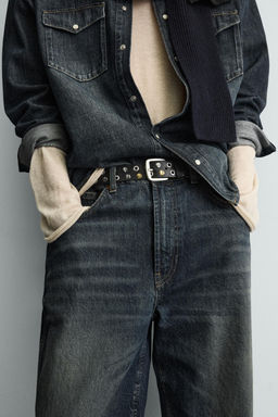 REVERSIBLE LEATHER BELT - Zara фото 11