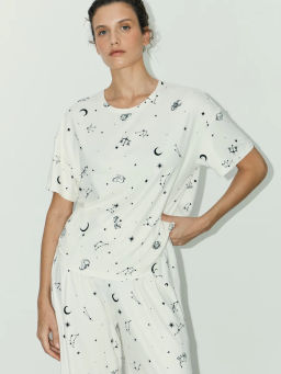 футболка пижамная женская / Zarina фото 3