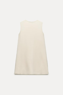 KNIT MINI DRESS WITH CONTRAST BOWS - Zara фото 2