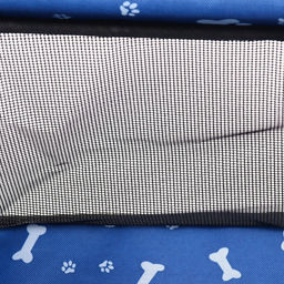 Автокресло для животных 40*30*25 см, синее с белыми лапками и косточками - Пижон фото 10