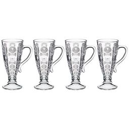 НАБОР ИЗ 4-Х КРУЖЕК MUZA CRYSTAL 250 МЛ. ВЫСОТА=16,5 СМ.