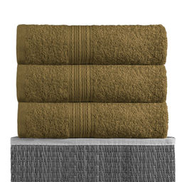 Темно-оливковая 150х210 Простыня Махровая BAYRAMALY