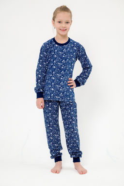 Пижама детская из кулирки пенье на манжетах Дрёма космос - Амадэль фото 3