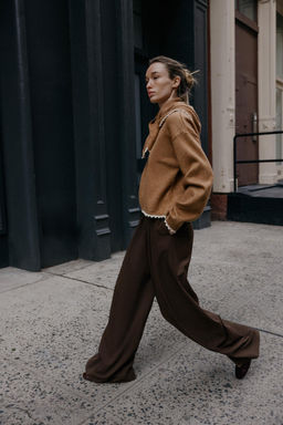 KNIT JUMPER WITH BANDANA AND LACE TRIM - Zara фото 4