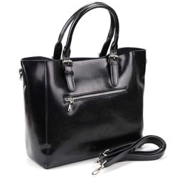 Женская кожаная сумка 1455 Блек - Cidirro фото 3