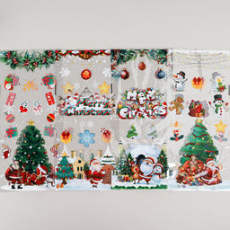 Пакет подарочный набор 50 штук 13х27 Новый год Дед мороз / YI1523-13 /уп 50/ - Галеонтрейд фото 3