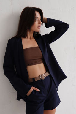 Костюм с шортами тёмно-синий - Martichelli фото 5