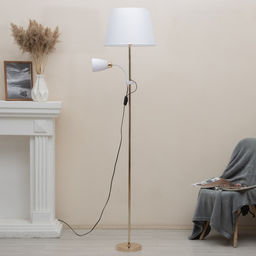 Торшер 19030/2GD E27 40Вт золото 41х41х180 см