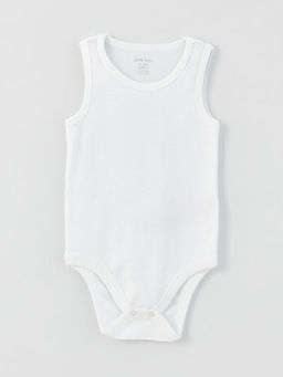 Bisiklet Yaka Basic Erkek Bebek ??t??tl? Bodysuit 2li