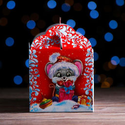 Цена за 10 шт. Подарочная коробка С Новым Годом 22,5 х 10 х 10 см, - Simaland фото 4