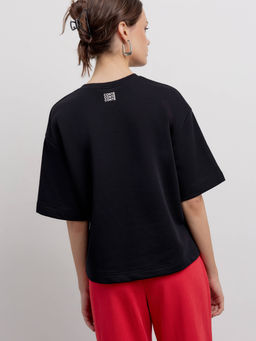 CONTE Футболка из футера c вышивкой LD 2589 black - Conte elegant фото 5