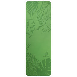 Коврик для йоги Sangh Tropics, нескользящий, 183×61×0.6 см, зелёный