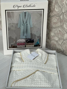 Халат вафельный EFOR размер L/XL кремовый коробка