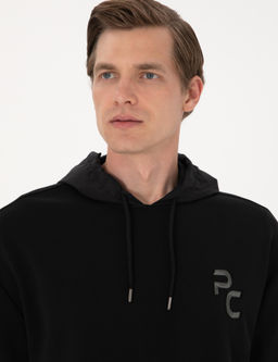 Siyah Comfort Fit Sweatshirt - Pierre cardin фото 2