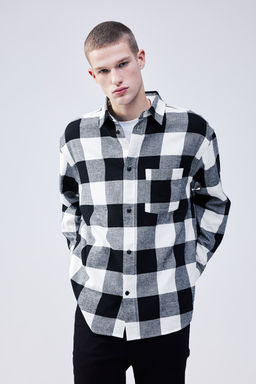 Camisa de franela Relaxed Fit - H&m фото 4