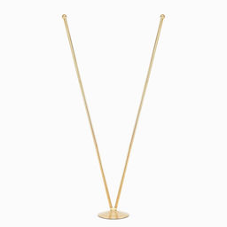 Цена за 2 шт. Флагшток напольный двойной 2 м, выдвижной, платформа d-30 см - Simaland фото 2