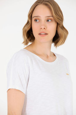 U. S. Polo Assn Женская белая футболка с круглым вырезом - U.s. polo assn фото 16