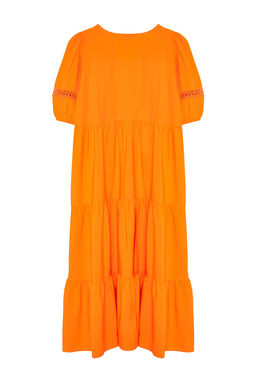 Turuncu Duz Shift Poplin Midi Elbise TWOSS24EL00906 - Trendyolmilla фото 7