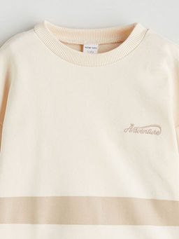 Bisiklet Yaka Erkek Bebek Sweatshirt