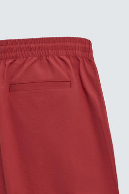 PANTAL?N JOGGER T?CNICO BANDAS CONTRASTE / Rojo - Zara фото 9
