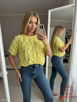 Футболка женская с рюшами - Fiona фото 4