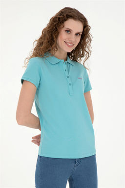 Женская мятная базовая футболка - U.s. polo assn фото 3