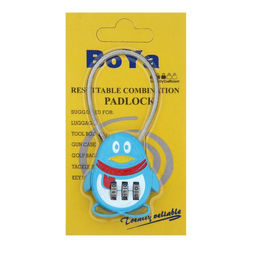 Замок навесной кодовый, Пингвин, голубой - Simaland фото 2