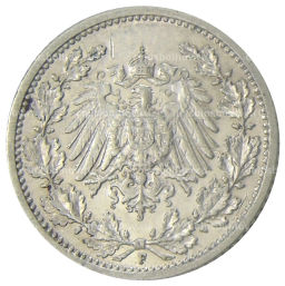 1/2 марки 1913 года F Германия