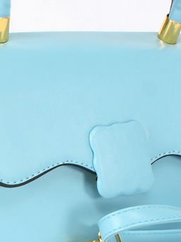 Сумка женская искусственная кожа Ch&K-1075, 1отд, плечевой ремень, голубой SALE 255082 - Adelia фото 9