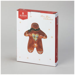 ТАРЕЛКА ЗАКУСОЧНАЯ AGNESS ПРЯНИЧНЫЙ ДОМИК 20,8*15,5*2,8 СМ (КОР=24ШТ.) фото 2