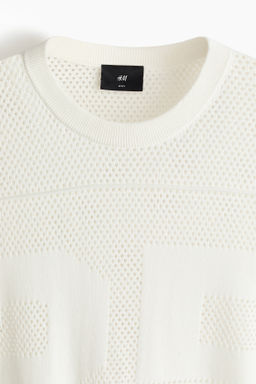 Camiseta de malla Boxy Relaxed Fit - H&m фото 8