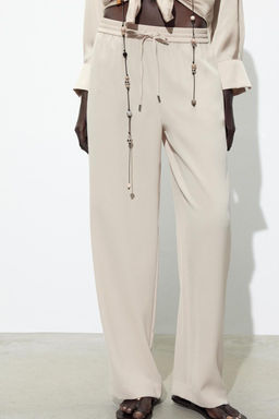 FLOWING PYJAMA-STYLE TROUSERS - Zara фото 11