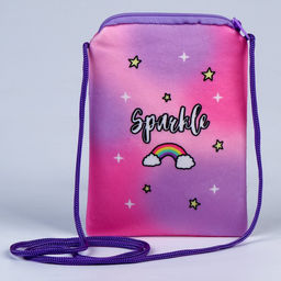 Сумка детская плюшевая «Единорожка» плоская