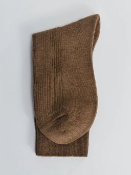 Базовые носки в рубчик средней длины / Zarina  фото 2