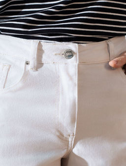 Шорты из эластичного денима VILATTE