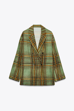 ZW COLLECTION FLOWY CHECK BLAZER - Zara фото 8